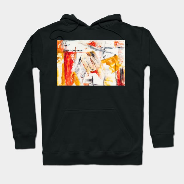 Abstract Painting With Oil Colors Hoodie by waltzart